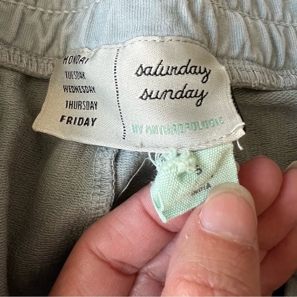 Anthropologie Saturday Sunday Sydney waisted belted joggers sweatpants small - Picture 9 of 16